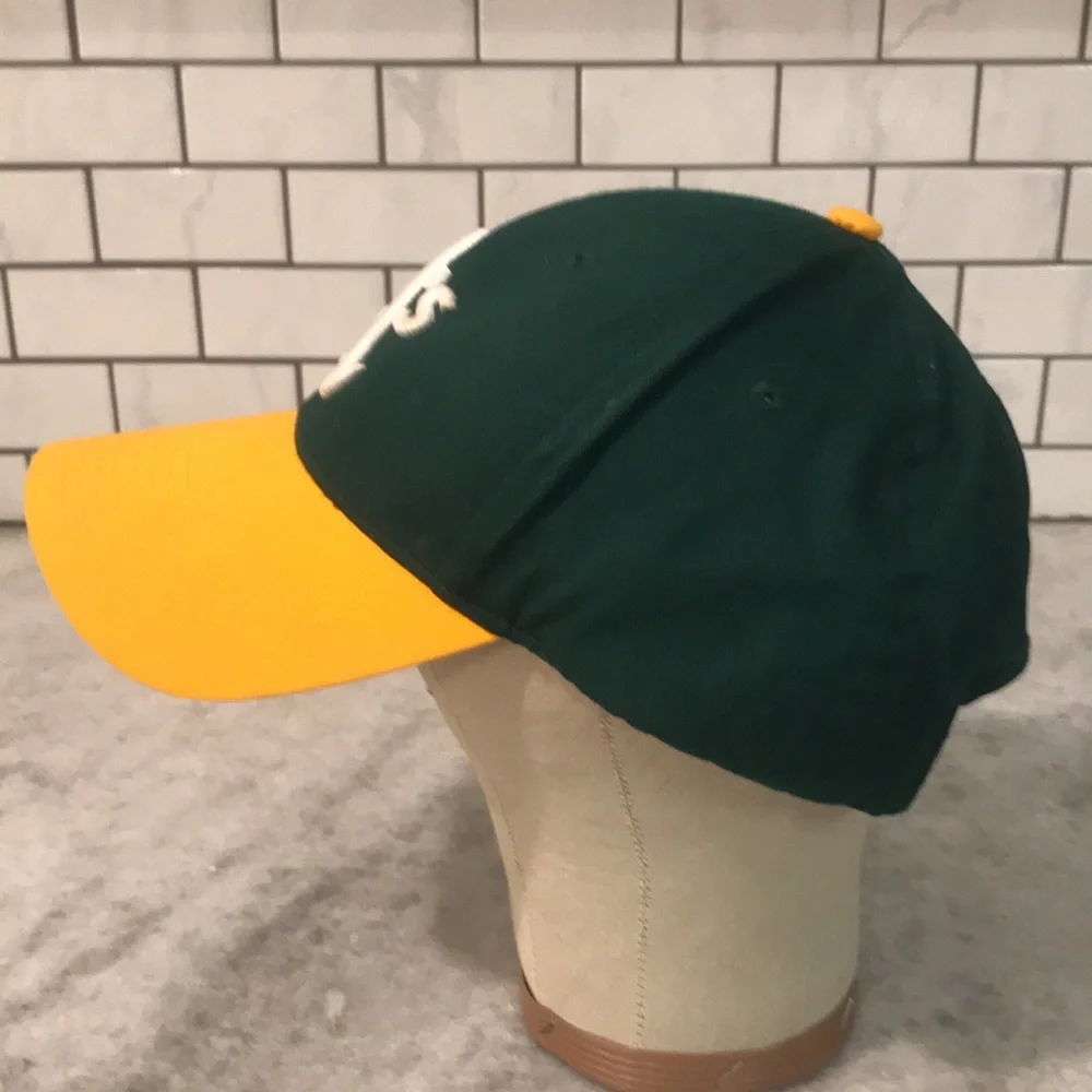 Oakland As Snapback Hat Mens Green Gold Outdoor Cap MLB Baseball Sports Athletic - Picture 2 of 7